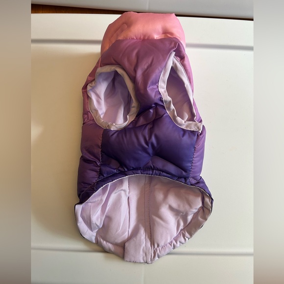 Fabdog Pet Apparel Dog puffer Coat XS Purple Pink Ombré - Picture 6 of 9